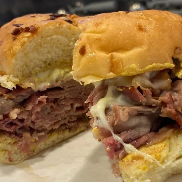 Smoked Beef Brisket Sandwich 3 sizes.